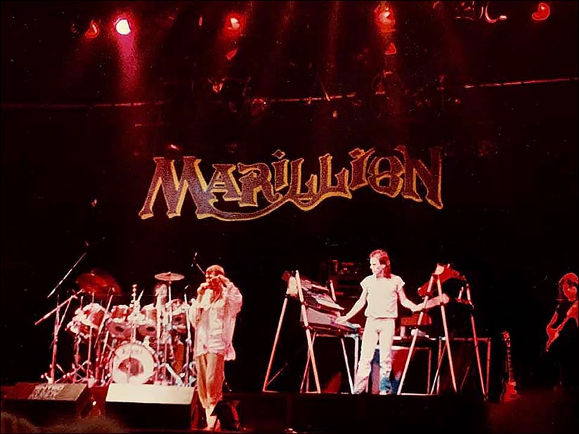 Marillion with John Marter: Thamesside Arena, Reading (Reading Rock '83) - 27.08.1983 - Photo by Julian Quirk